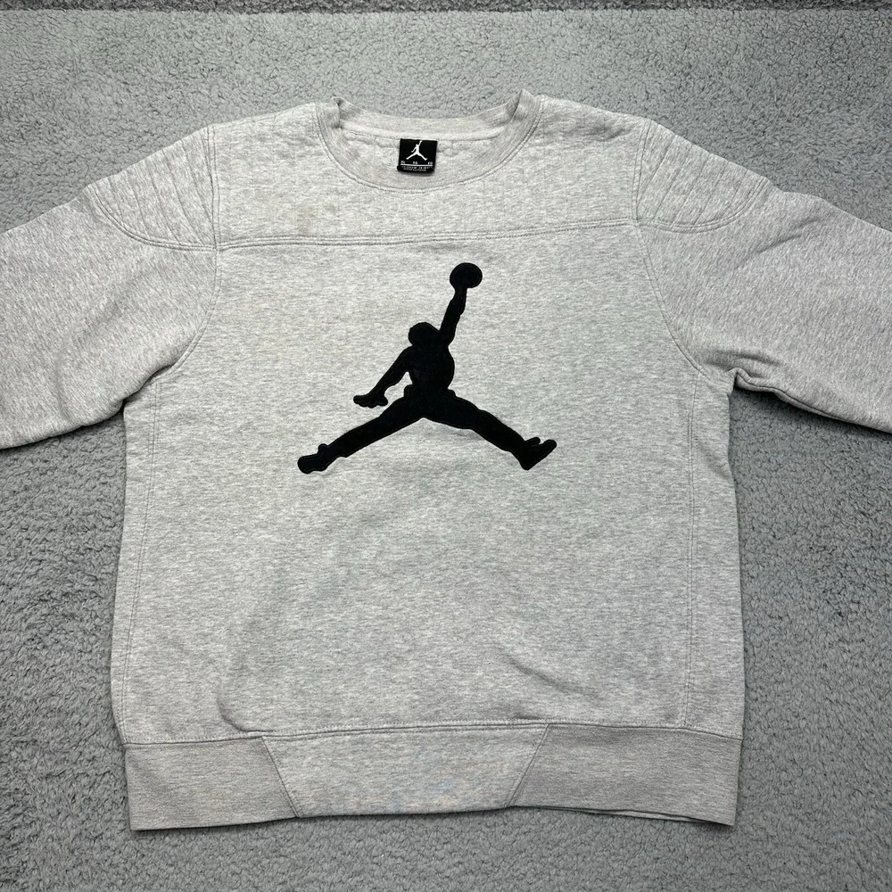 Nike Air Jordan Jumpman 3190-017 Youth XL 13-15 YRS Heather Gray Sweatshirt